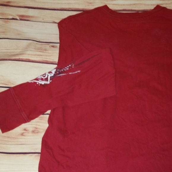 Men's Graphic Red Aeropostale Longsleeve Shirt - Picture 5 of 6